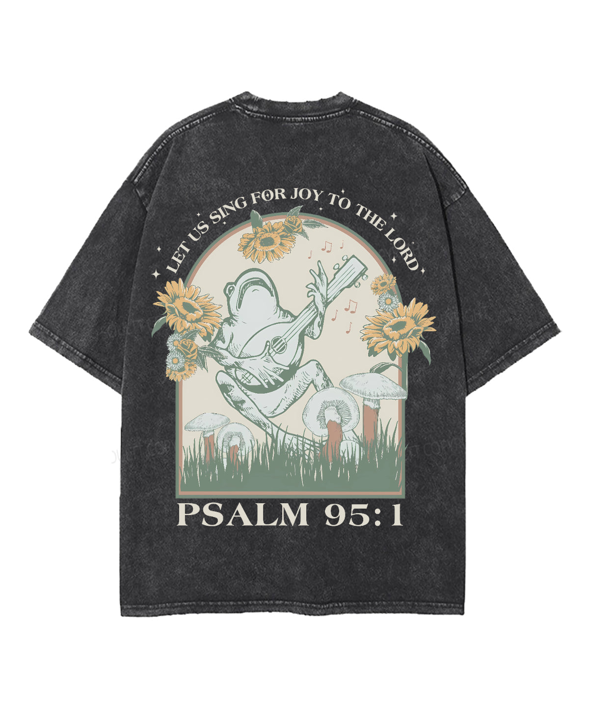 Sing For Joy Double Sided Unisex Washed Christian T-shirt Hoodie, Sweatshirt | CiraTrend.com (Image 3)