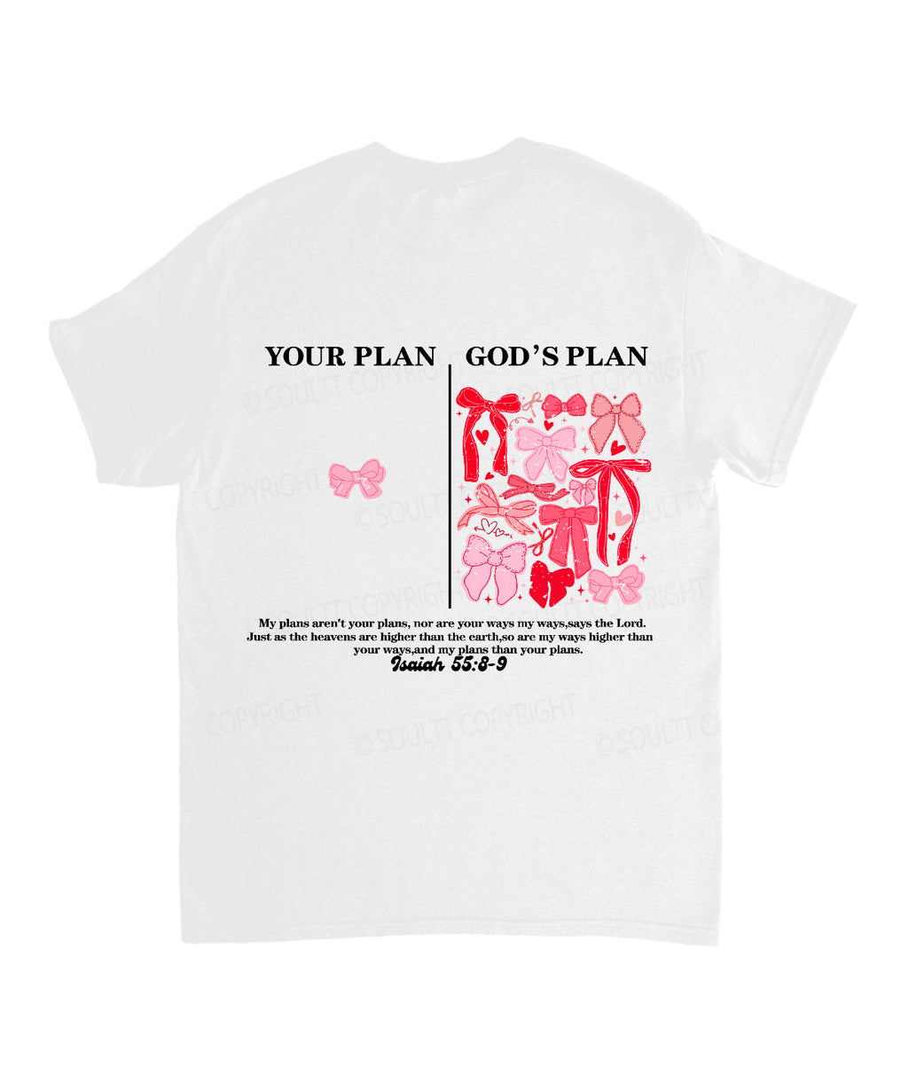 God'S PlanÂ£Â¾My Plan Double Sided Cotton Christian T-Shirts, Hoodie, Sweatshirt