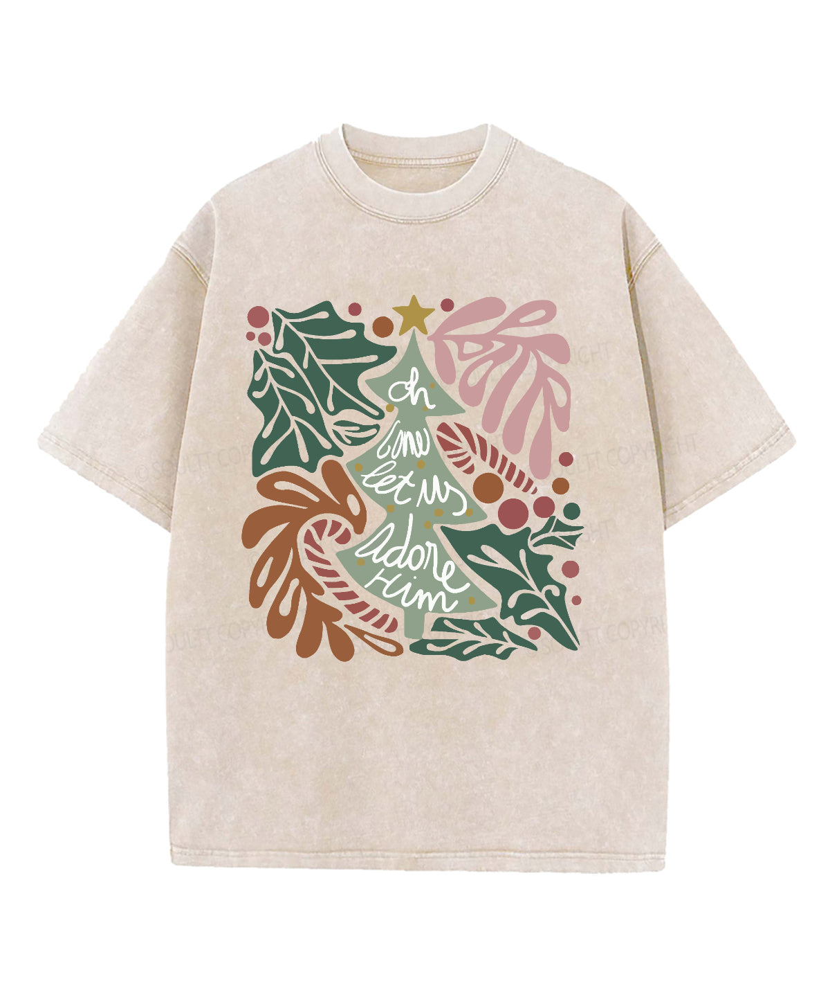 Oh Come Let Us Adore Him Washed Christian T-shirt Style002 Hoodie, Sweatshirt | CiraTrend.com (Image 1)