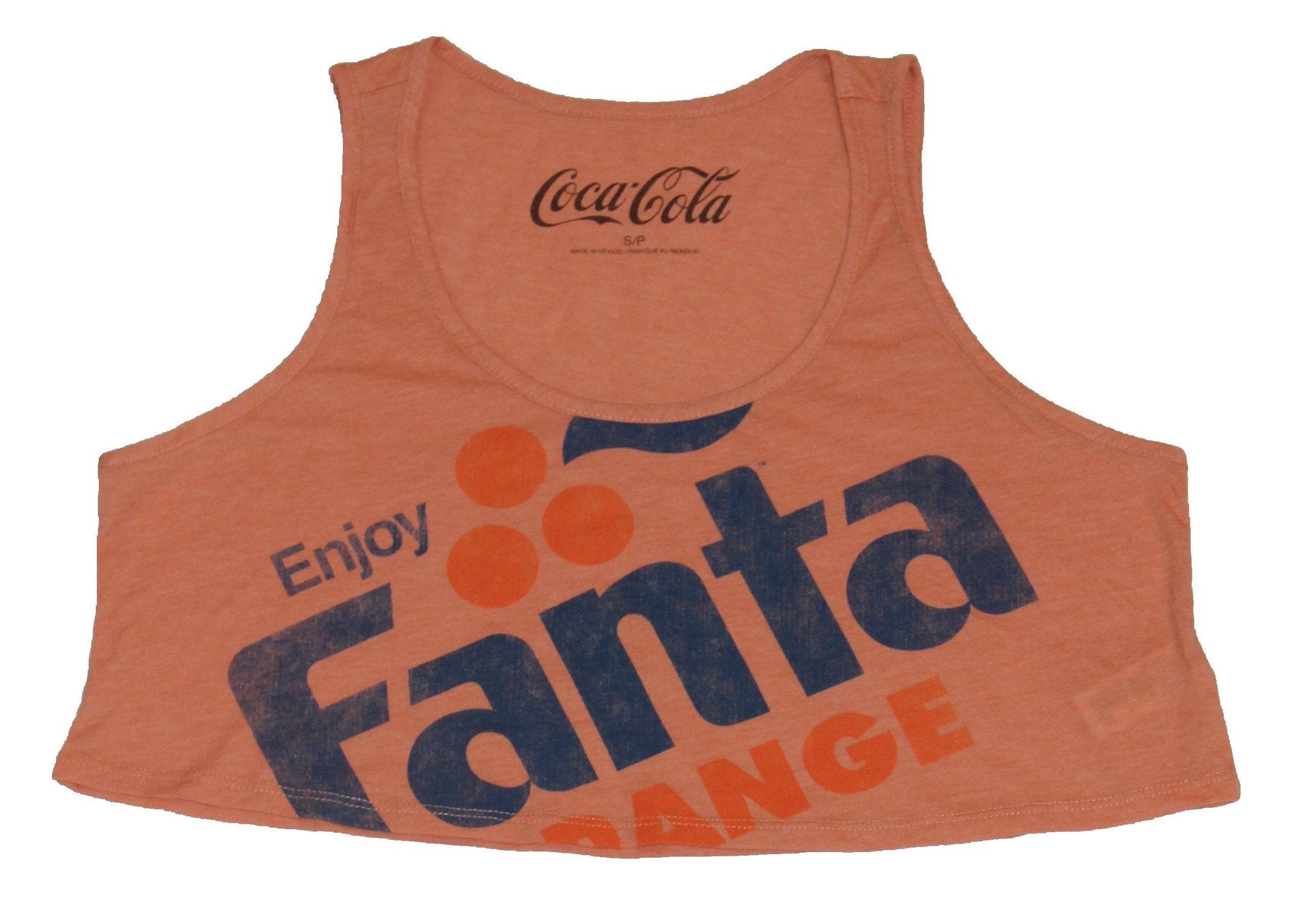 Fanta Orange Girls Juniors Half Shirt  - Distressed Name Enjoy Logo Image Hoodie, Sweatshirt | CiraTrend.com