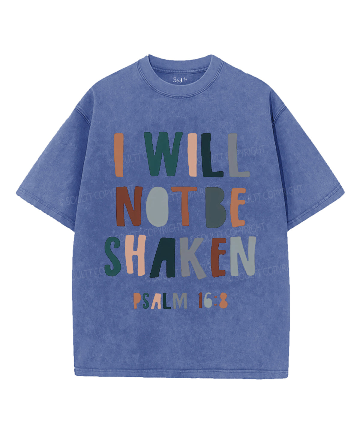 I Will Not Be Shaken Washed Christian T-Shirts, Hoodie, Sweatshirt