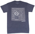 Ghostbusters Mens T-Shirt - Proton Pack Blueprint Schematics Image Hoodie, Sweatshirt | CiraTrend.com