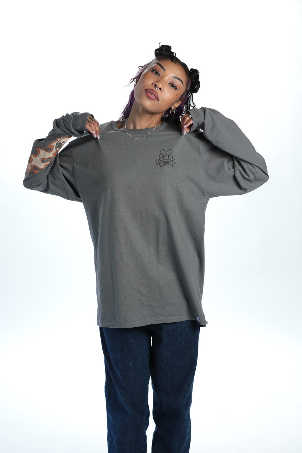 GUILTY GEAR - 'Return of the Killing Machine' Long Sleeve Shirt - Charcoal Hoodie, Sweatshirt | CiraTrend.com (Image 2)