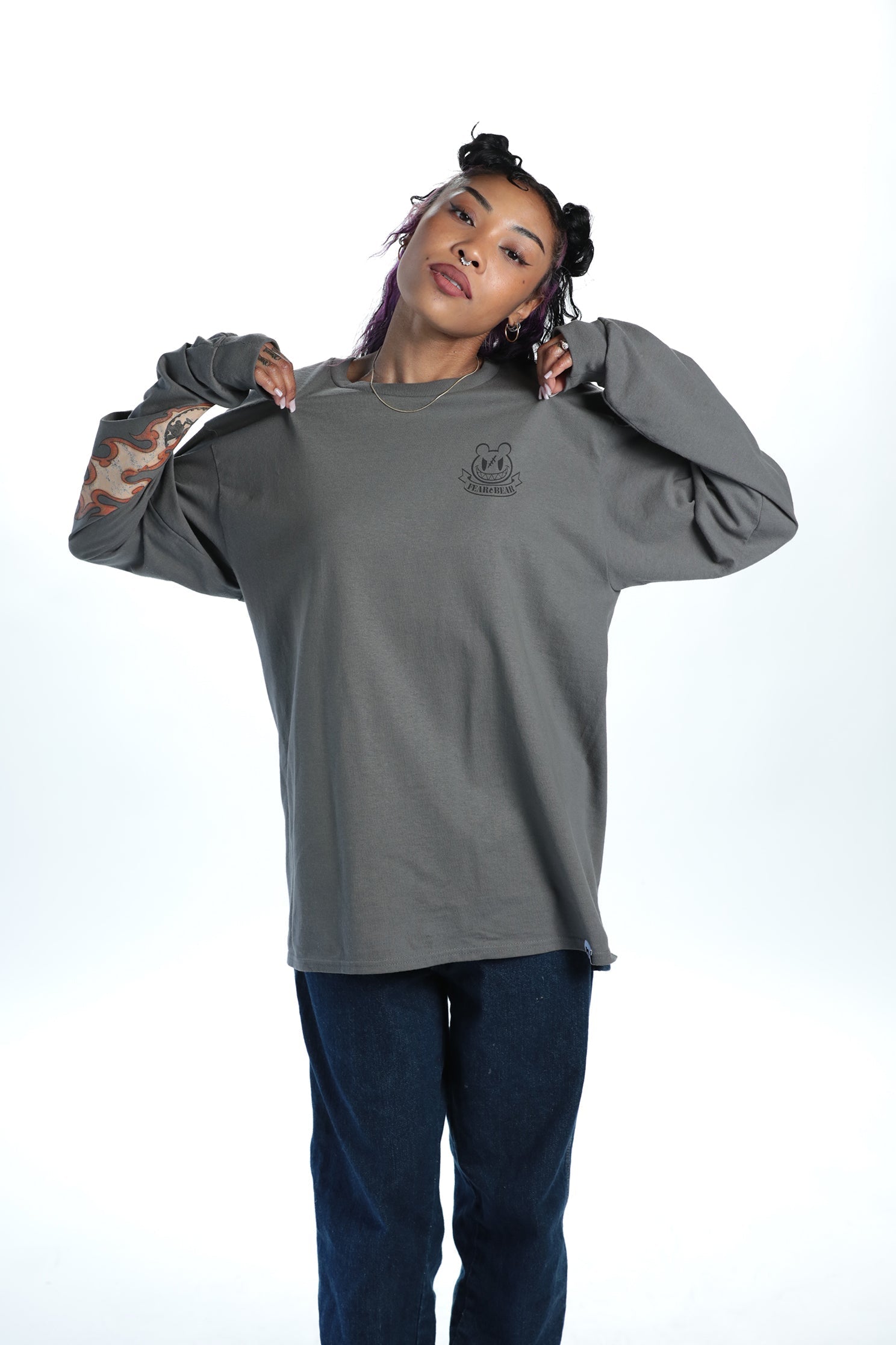 GUILTY GEAR - 'Return of the Killing Machine' Long Sleeve Shirt - Charcoal Hoodie, Sweatshirt | CiraTrend.com (Image 2)