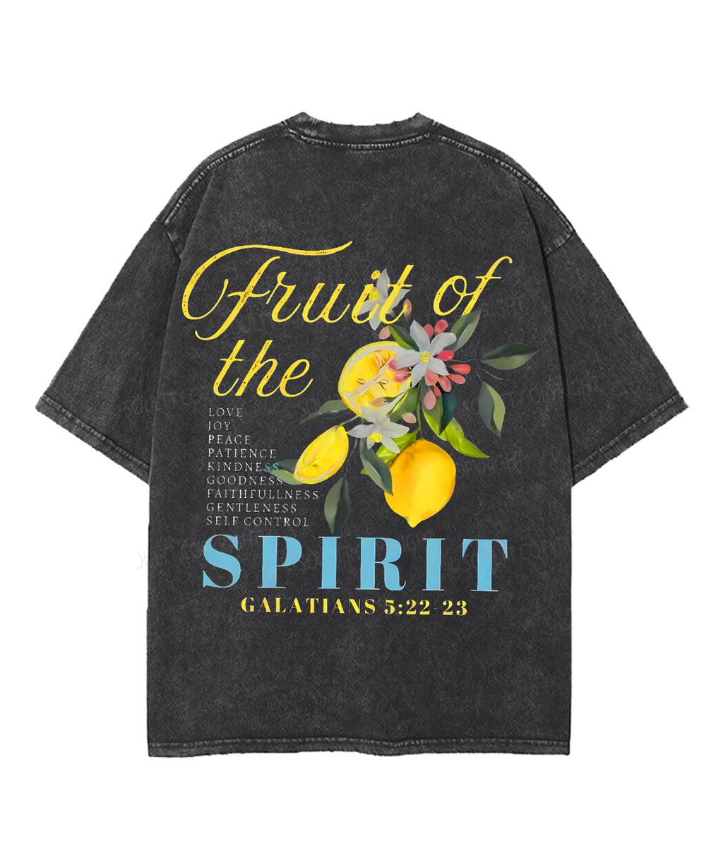 Fruit Of The Spirit Double Sided Unisex Washed Christian T-shirt Style035 Hoodie, Sweatshirt | CiraTrend.com (Image 4)