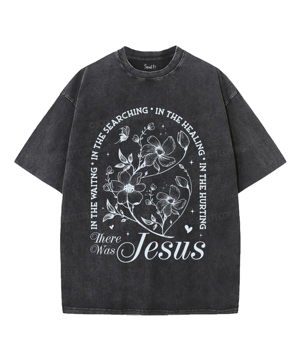 There Was Jesus Unisex Washed Christian T-shirt Style001 Hoodie, Sweatshirt | CiraTrend.com (Image 2)