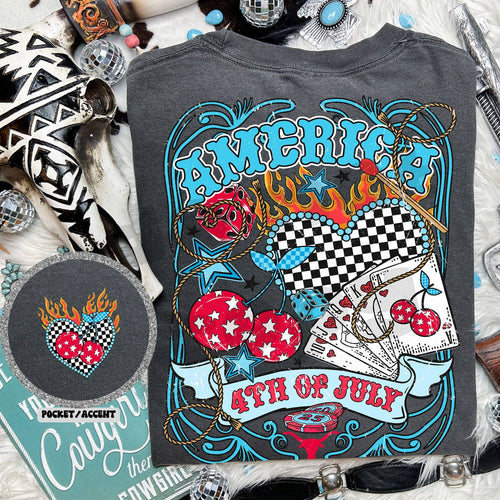 America 4th of July Collage Tee