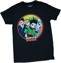 Hunter X Hunter Mens T-Shirt - Group in Sun Circle Over Logo Hoodie, Sweatshirt | CiraTrend.com