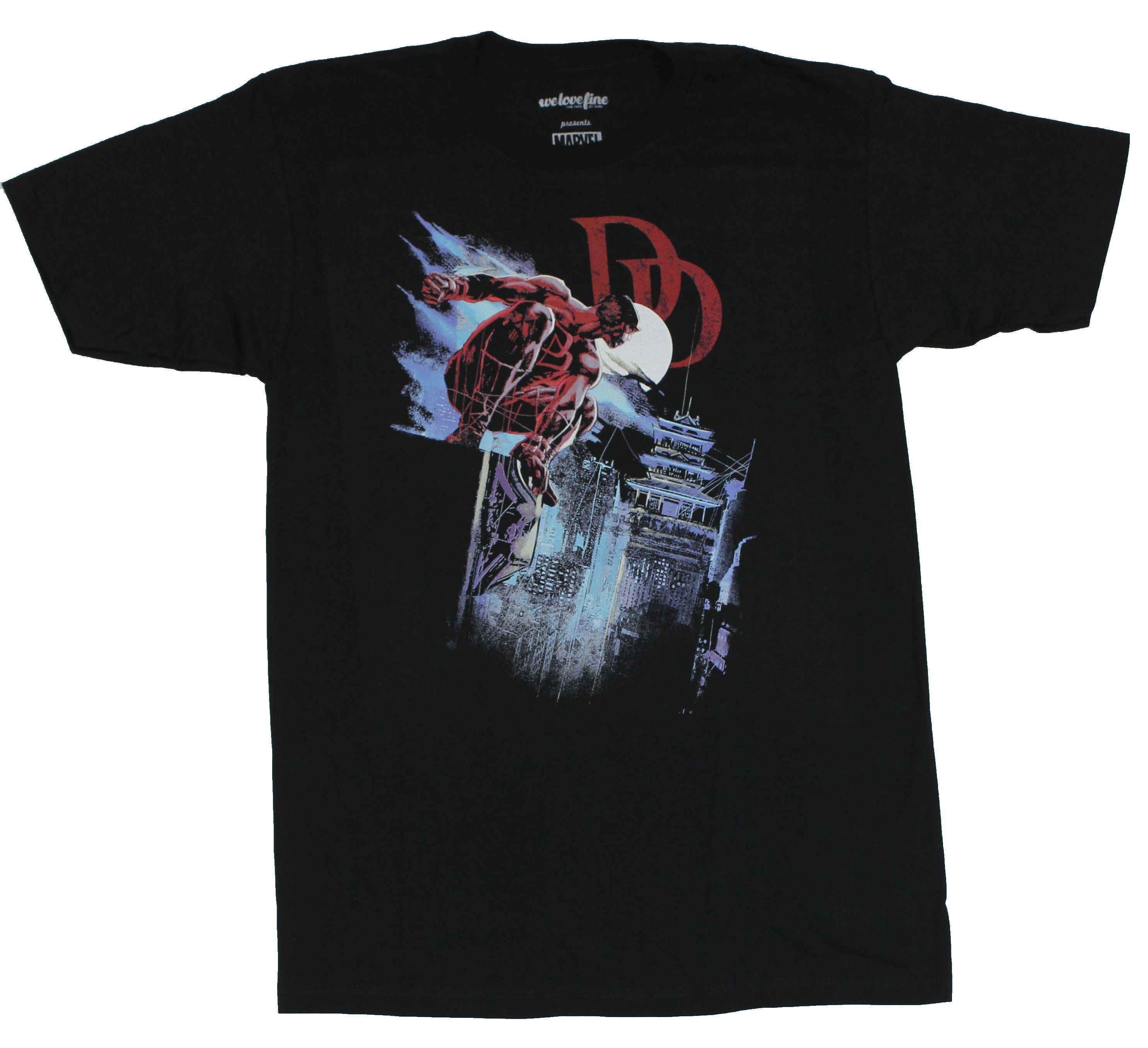 Daredevil Mens T-Shirt - Rooftop Crouching Daredevil Image Hoodie, Sweatshirt | CiraTrend.com