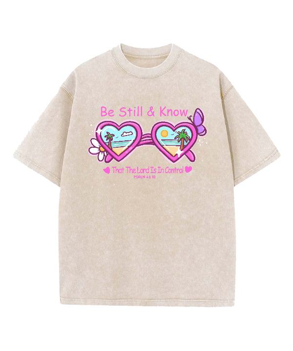 Be Still And Know Washed Christian T-shirt Style001 Hoodie, Sweatshirt | CiraTrend.com (Image 2)