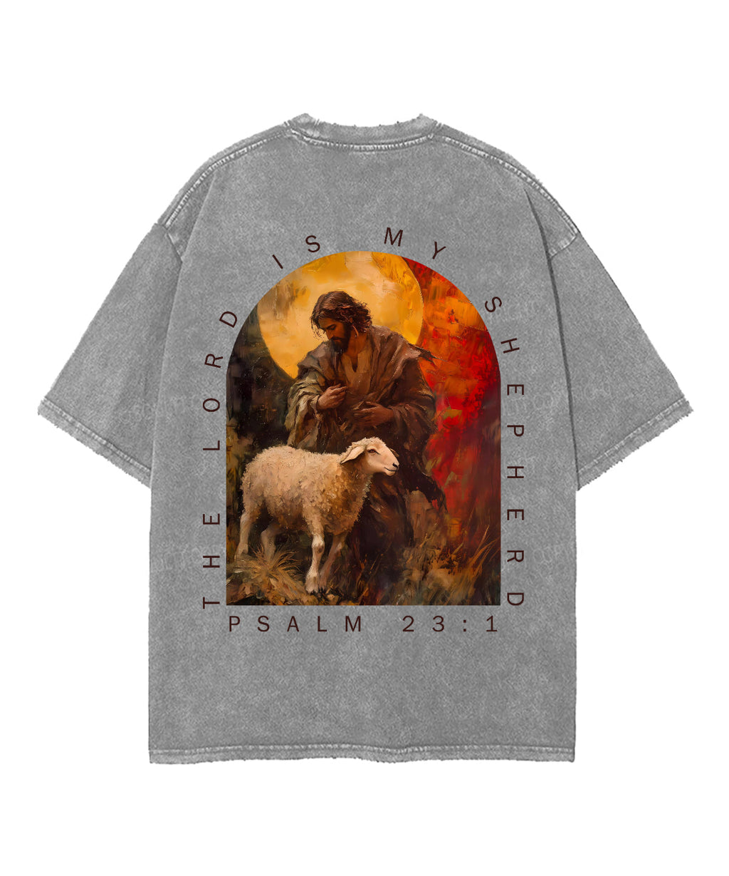 The Lord Is My Shepherd Double Sided Unisex Washed Christian T-shirt Style004 Hoodie, Sweatshirt | CiraTrend.com (Image 5)