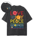 The Fruit Of The Spirit Double Sided Washed Christian T-shirt Hoodie, Sweatshirt | CiraTrend.com (Image 1)