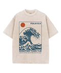 Mightier Than The Waves Unisex Washed Christian T-shirt Style001 Hoodie, Sweatshirt | CiraTrend.com (Image 1)