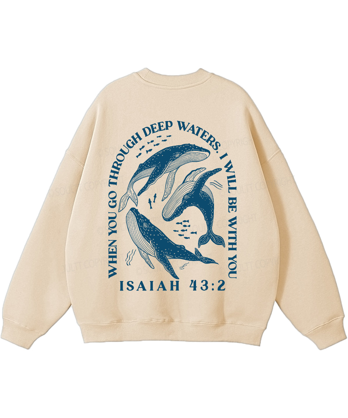 When You Go Though Deep Water Double Sided Unisex Cotton Christian Sweatshirt T-Shirts, Hoodie | CiraTrend.com (Image 5)