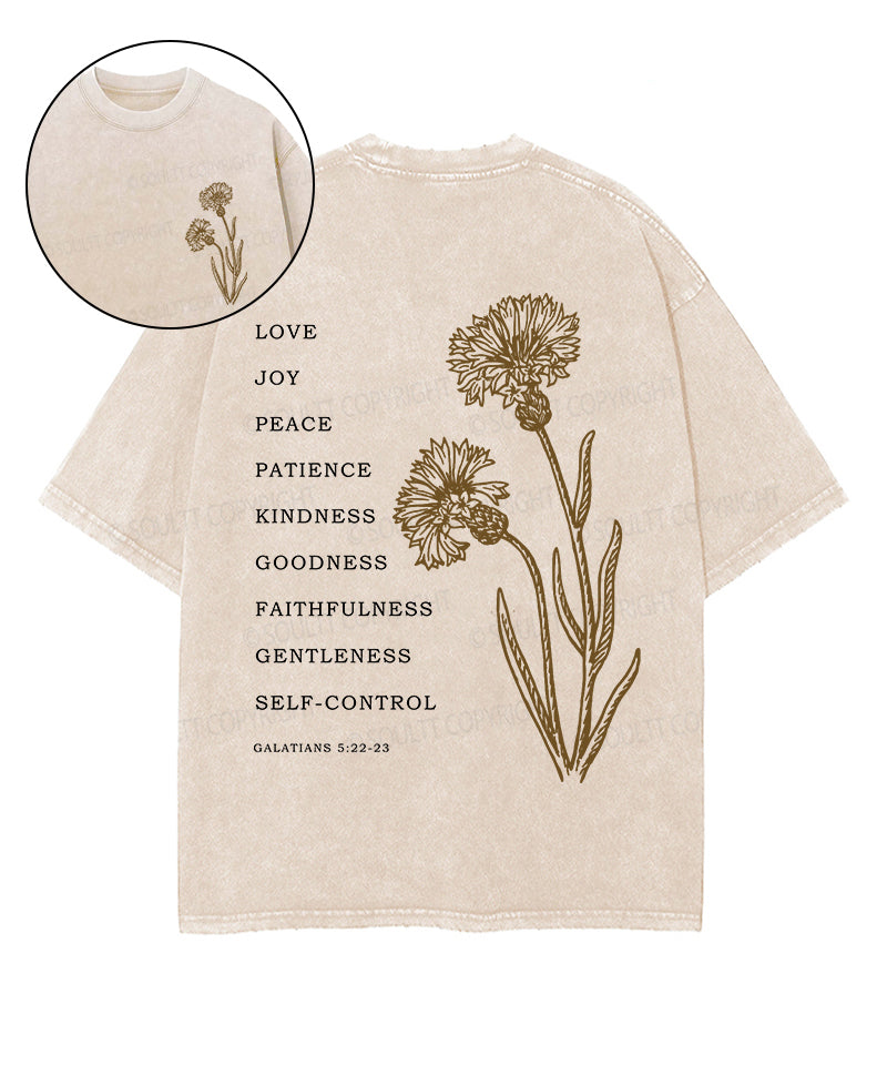 Love Joy Double Sided Unisex Washed Christian T-shirt Hoodie, Sweatshirt | CiraTrend.com (Image 1)