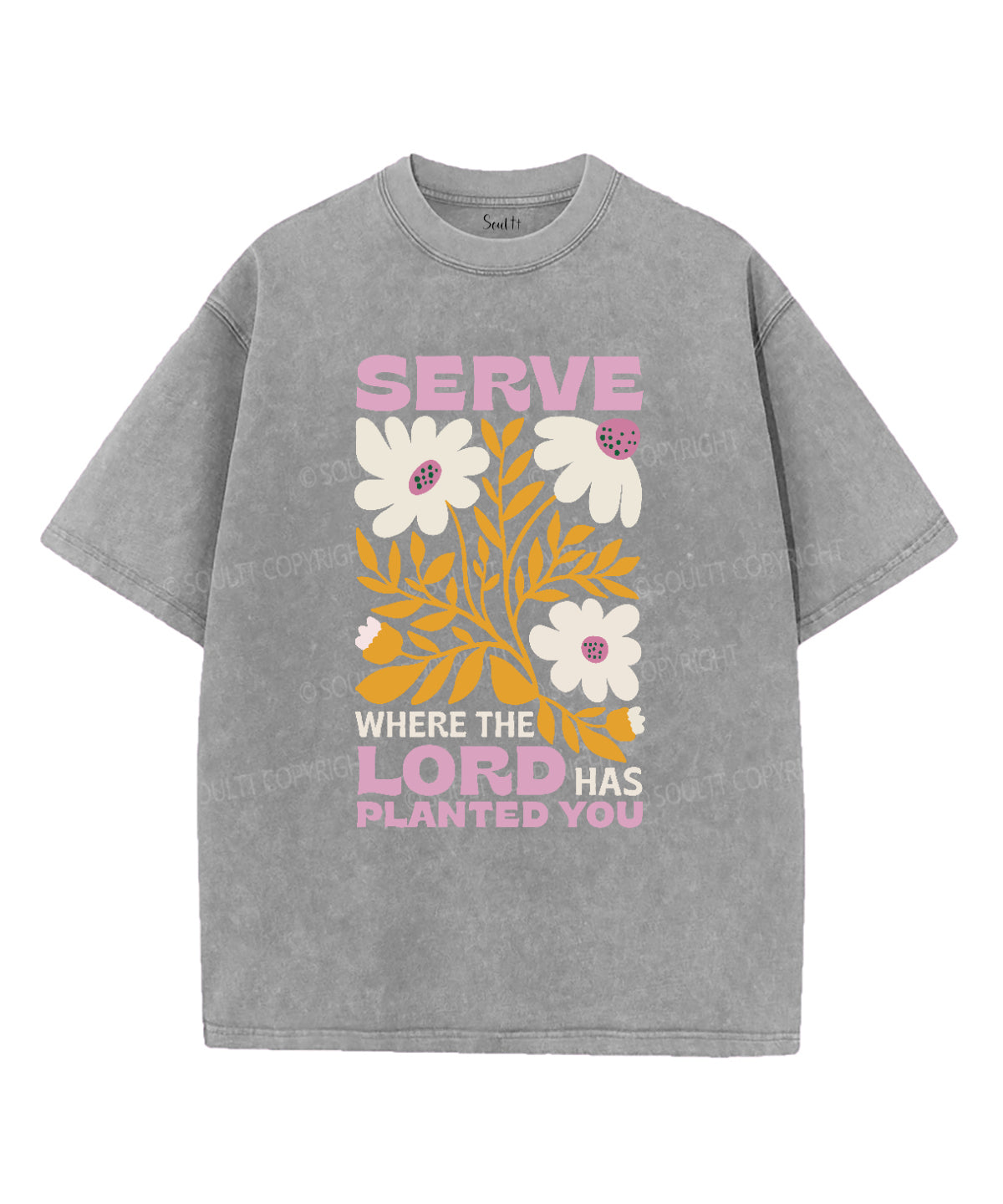 Serve Where The Lord Has Planted You Washed Christian T-shirt Hoodie, Sweatshirt | CiraTrend.com (Image 3)