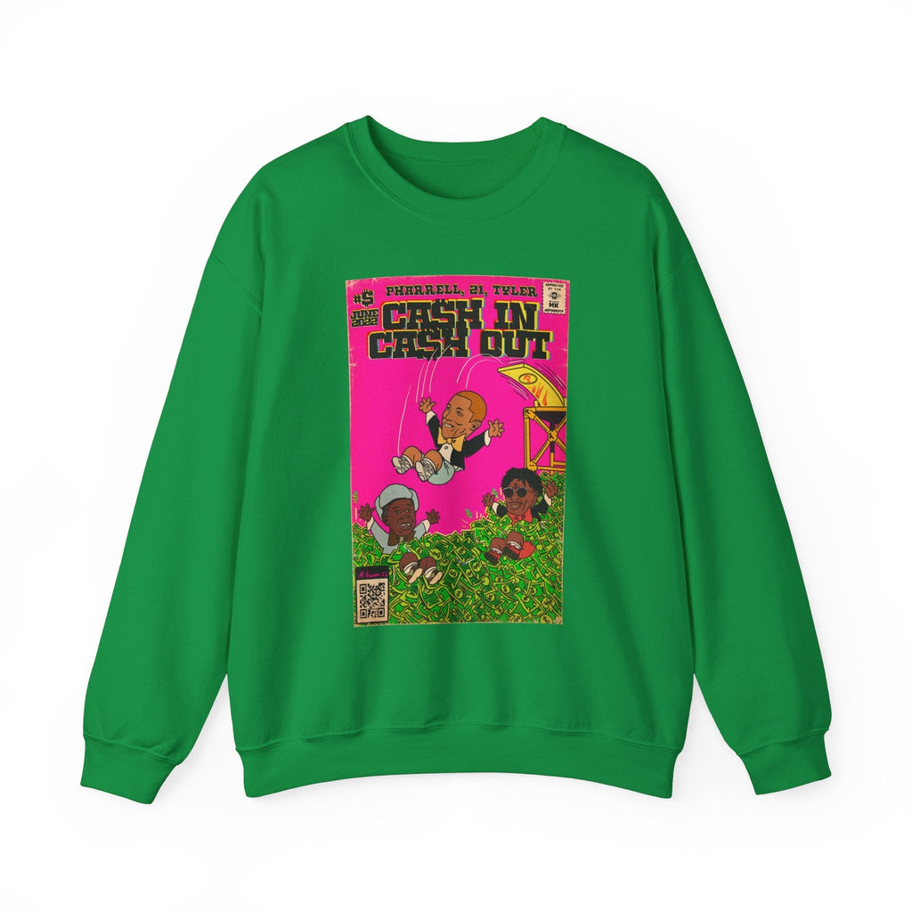 Cash In Cash Out - Unisex Heavy BlendÃ¢â€žÂ¢ Crewneck Sweatshirt T-Shirts, Hoodie | CiraTrend.com (Image 5)