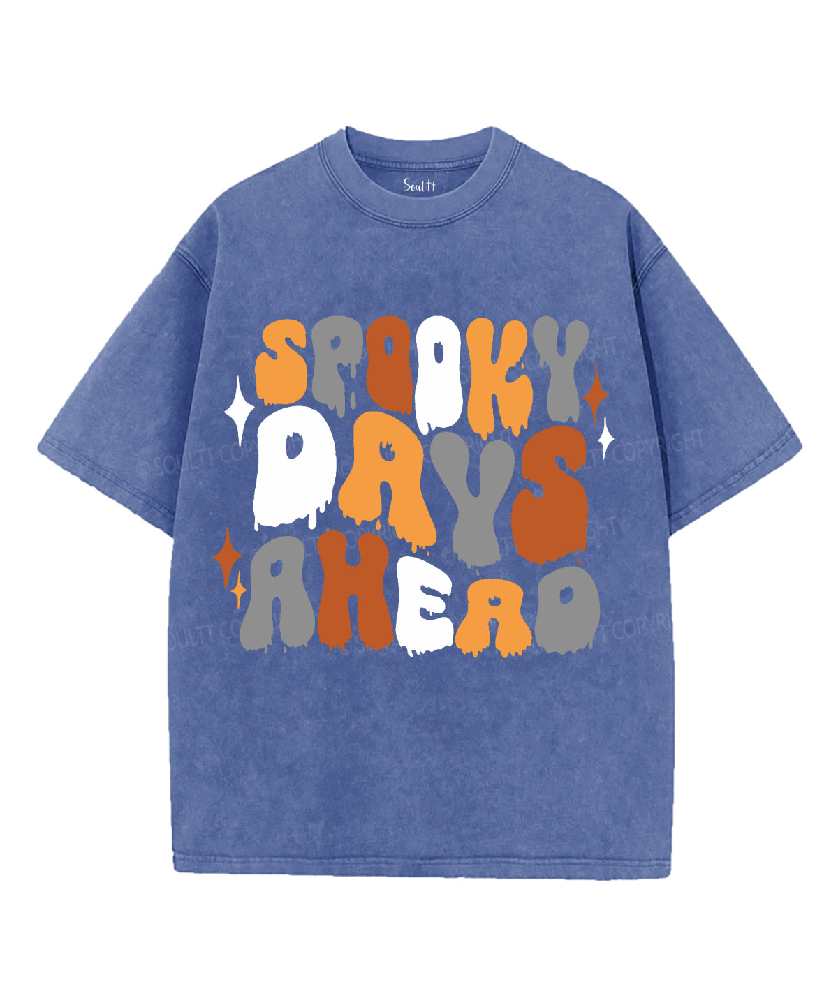 Spooky Days Ahead Unisex Washed Christian T-shirt Hoodie, Sweatshirt | CiraTrend.com (Image 3)