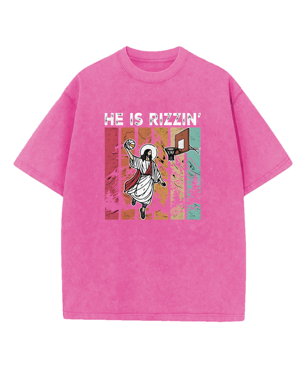 He is Rizzin' Washed Christian T-shirt Hoodie, Sweatshirt | CiraTrend.com (Image 2)