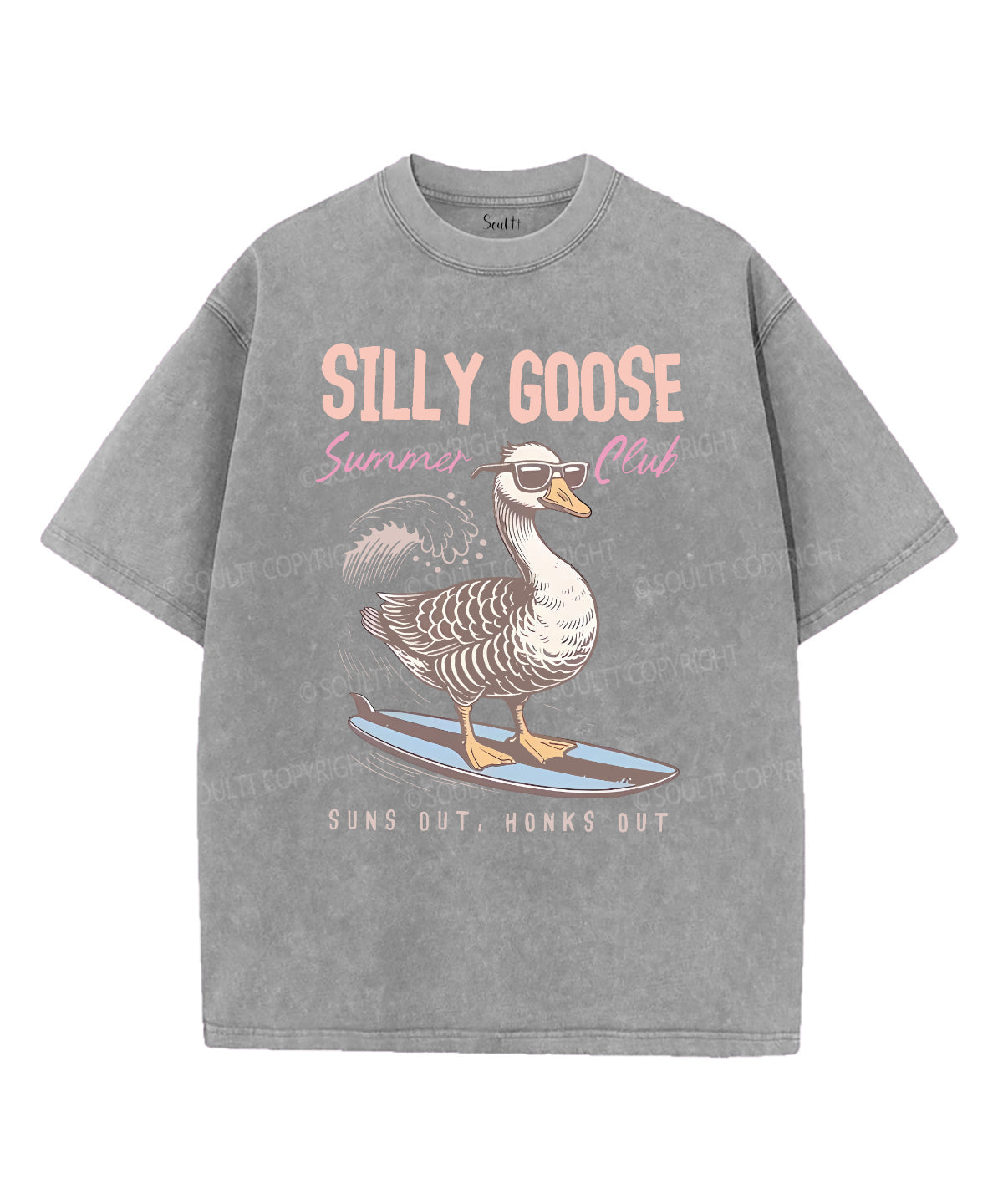 SILLY GOOSE Unisex Washed Christian T-shirt Hoodie, Sweatshirt | CiraTrend.com (Image 3)