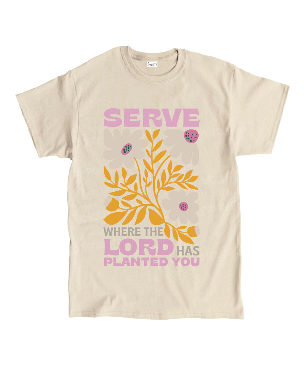 Serve Where The Lord Has Planted Unisex Cotton Christian T-Shirt Hoodie, Sweatshirt | CiraTrend.com (Image 4)