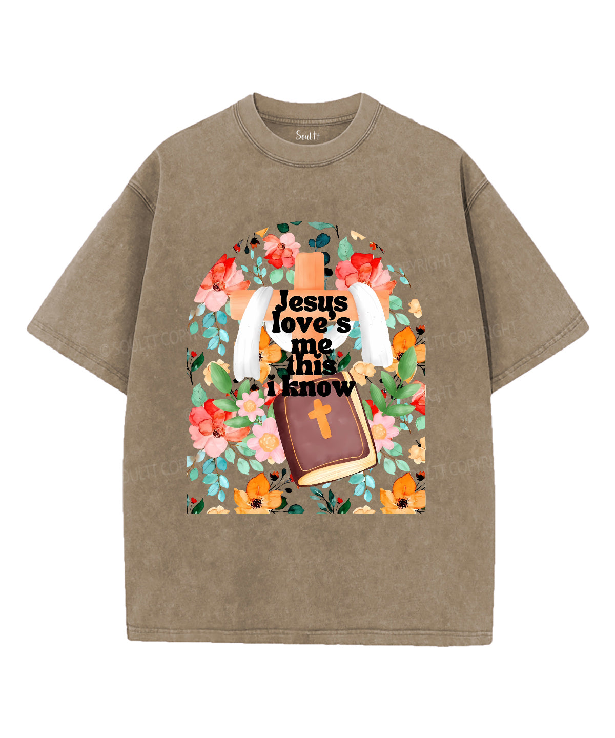 Jesus Love's Me This I Kniw Unisex Washed Christian T-shirt Hoodie, Sweatshirt | CiraTrend.com (Image 5)