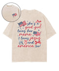 She's a Good Girl Double Sided Unisex Washed Christian T-shirt Hoodie, Sweatshirt | CiraTrend.com (Image 1)