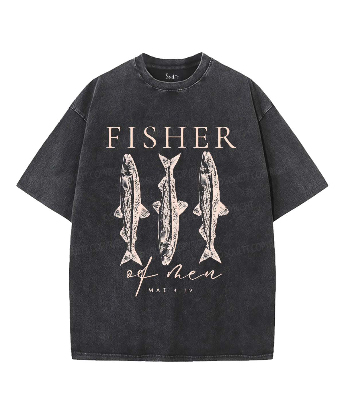 Fisher Unisex Washed Christian T-shirt Hoodie, Sweatshirt | CiraTrend.com (Image 2)