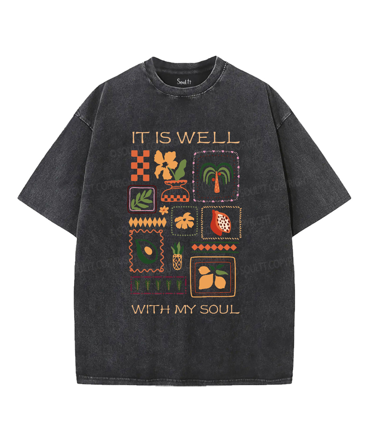 It Is Well With My Soul Washed Christian T-shirt Style027 Hoodie, Sweatshirt | CiraTrend.com (Image 2)