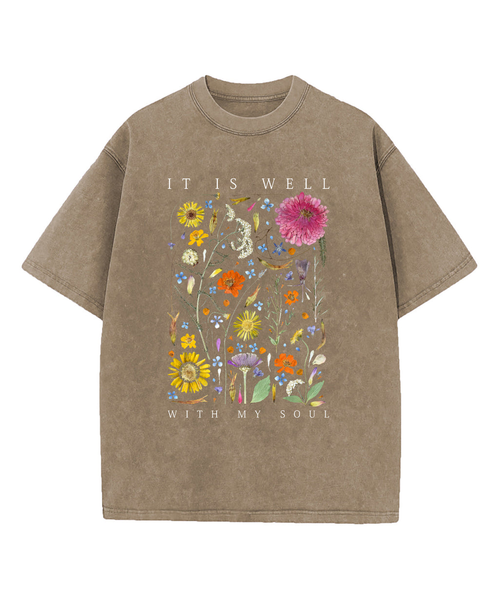 It Is Well With My Soul Washed Christian T-shirt Style014 Hoodie, Sweatshirt | CiraTrend.com (Image 2)