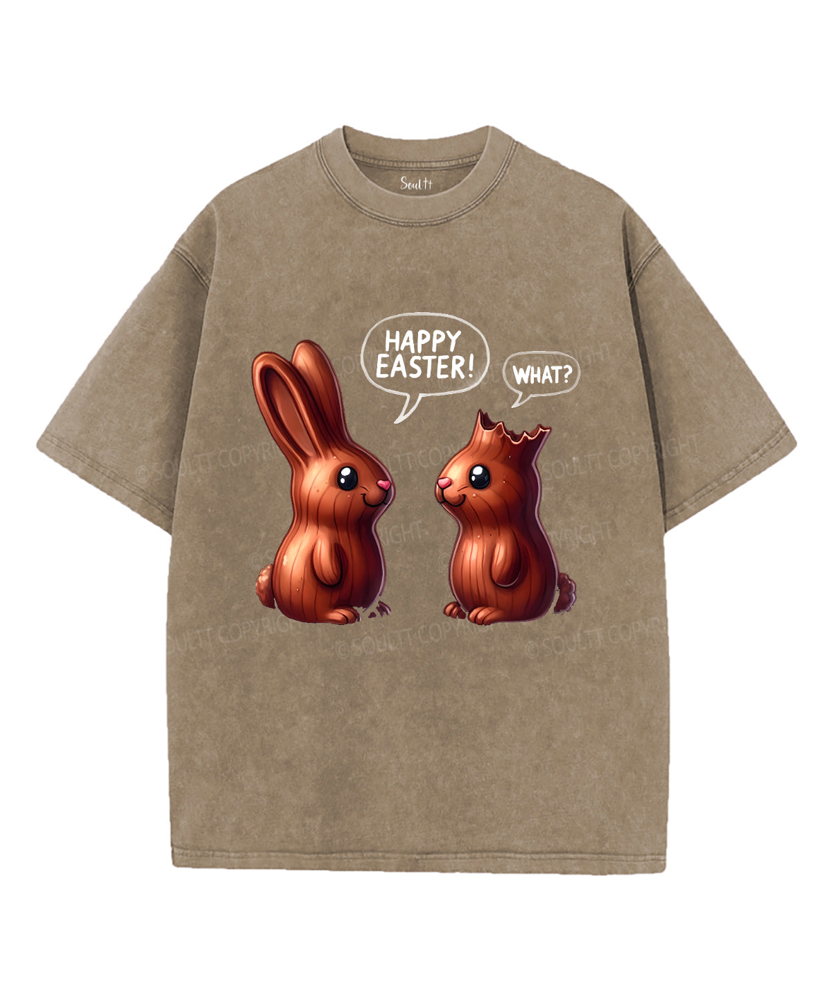 Happy Easter Unisex Washed Christian T-shirt Hoodie, Sweatshirt | CiraTrend.com (Image 5)