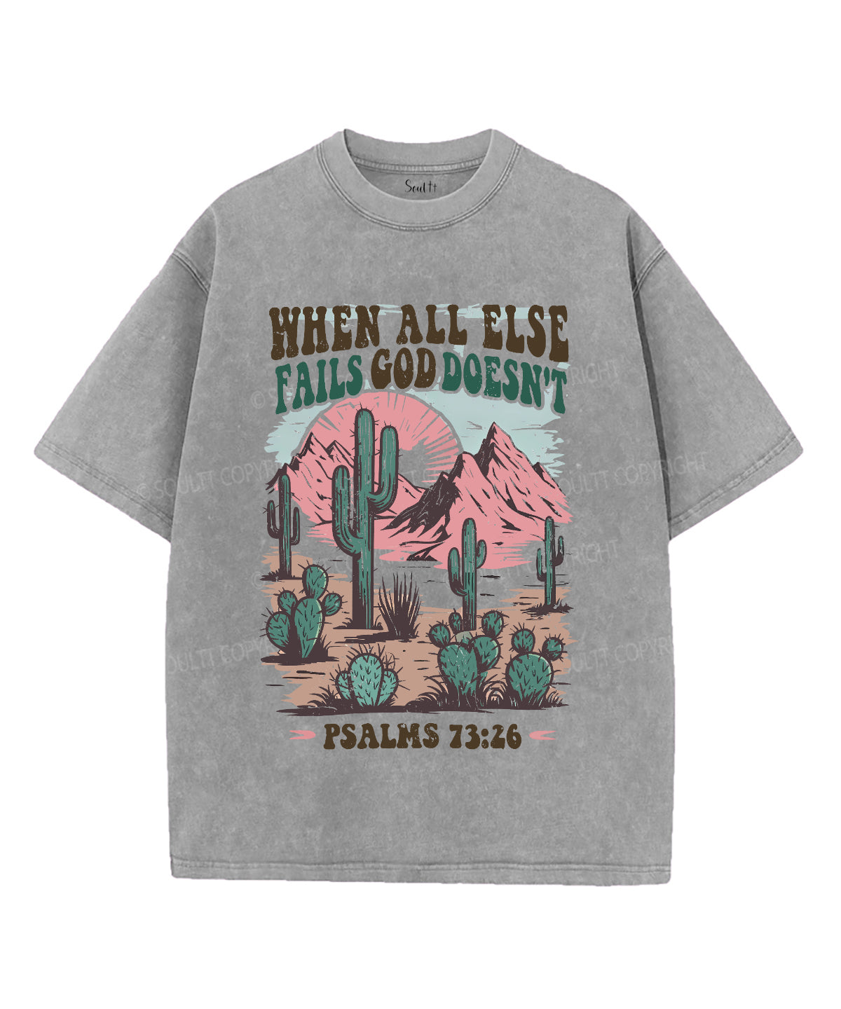 When All Else Fails Unisex Washed Christian T-shirt Style002 Hoodie, Sweatshirt | CiraTrend.com (Image 2)