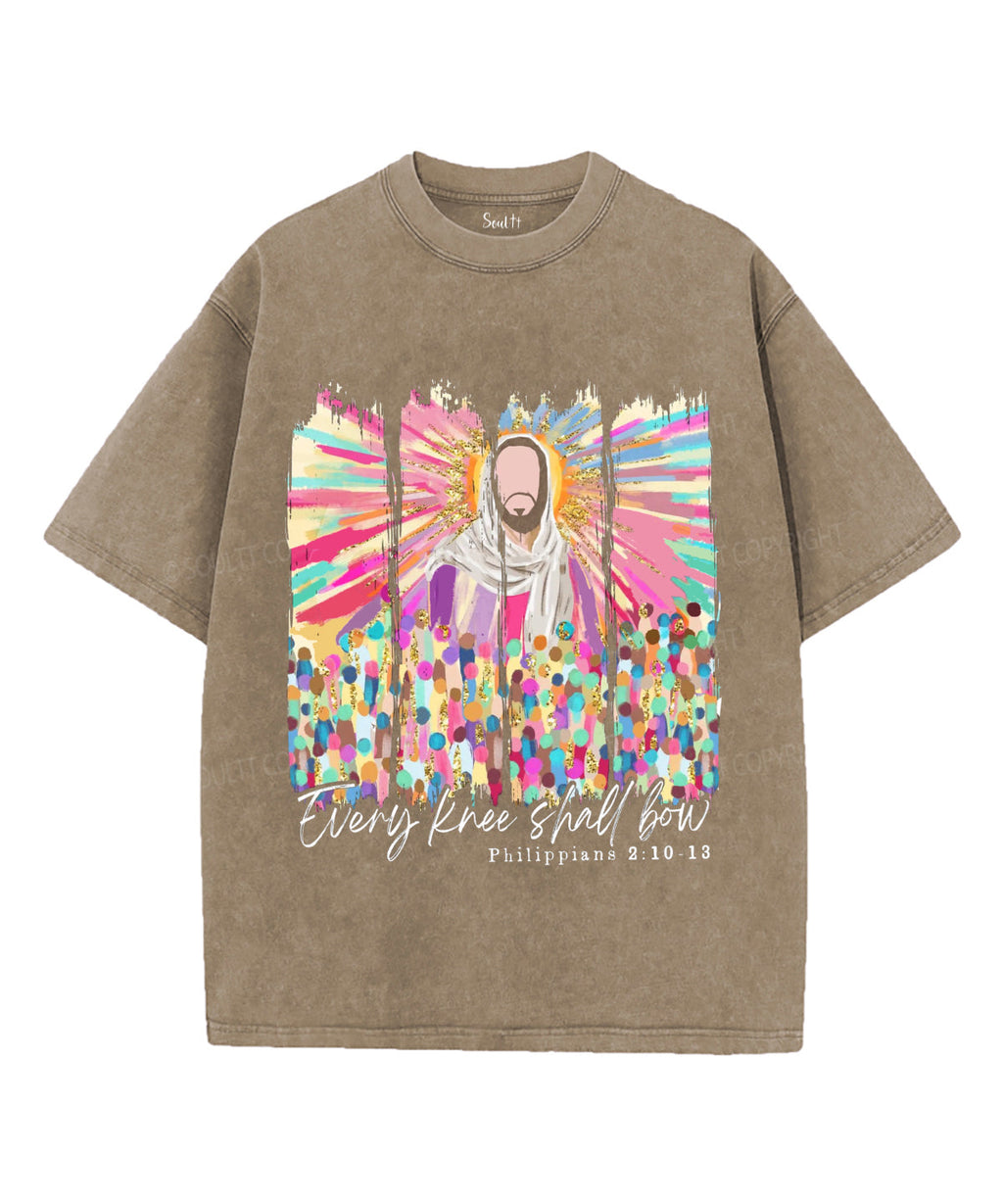 Every Knee Shall Bow Unisex Washed Christian T-shirt Hoodie, Sweatshirt | CiraTrend.com (Image 5)