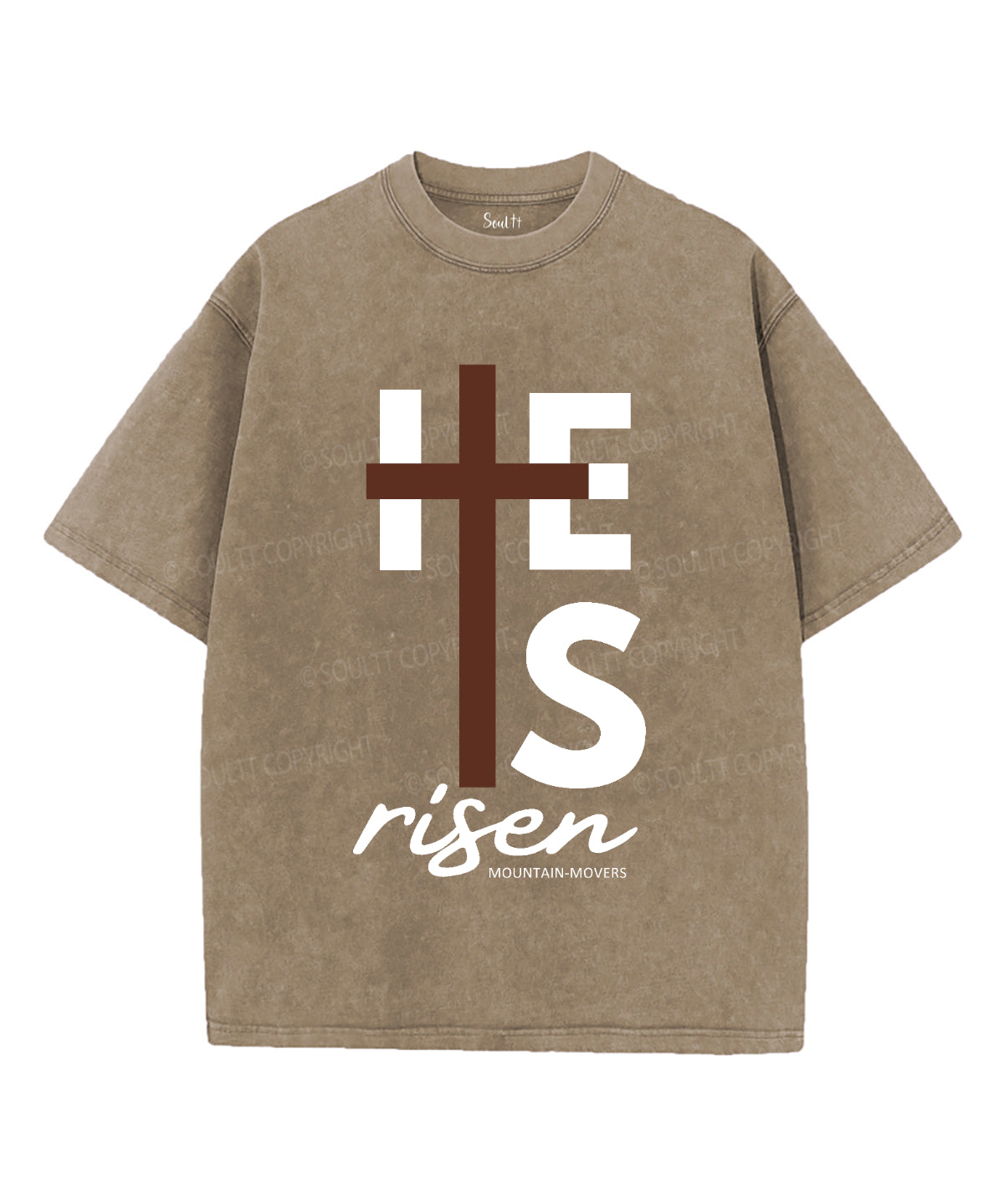 He Is Risen Unisex Washed Christian T-shirt Style005 Hoodie, Sweatshirt | CiraTrend.com (Image 5)