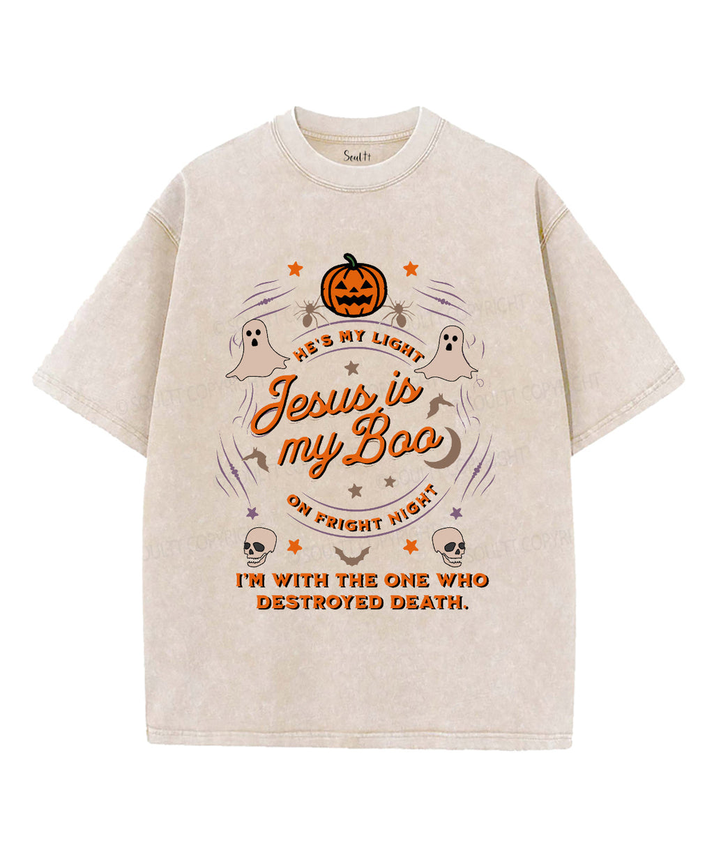 Jesus Is My Boo Unisex Washed Christian T-shirt Style001 Hoodie, Sweatshirt | CiraTrend.com (Image 2)