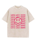 Love Like Jesus Unisex Washed Christian T-shirt Style001 Hoodie, Sweatshirt | CiraTrend.com (Image 1)