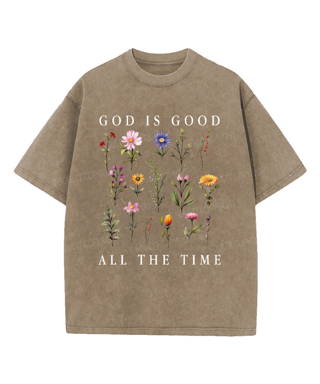 God Is Good All The Time Washed Christian T-shirt Hoodie, Sweatshirt | CiraTrend.com (Image 5)