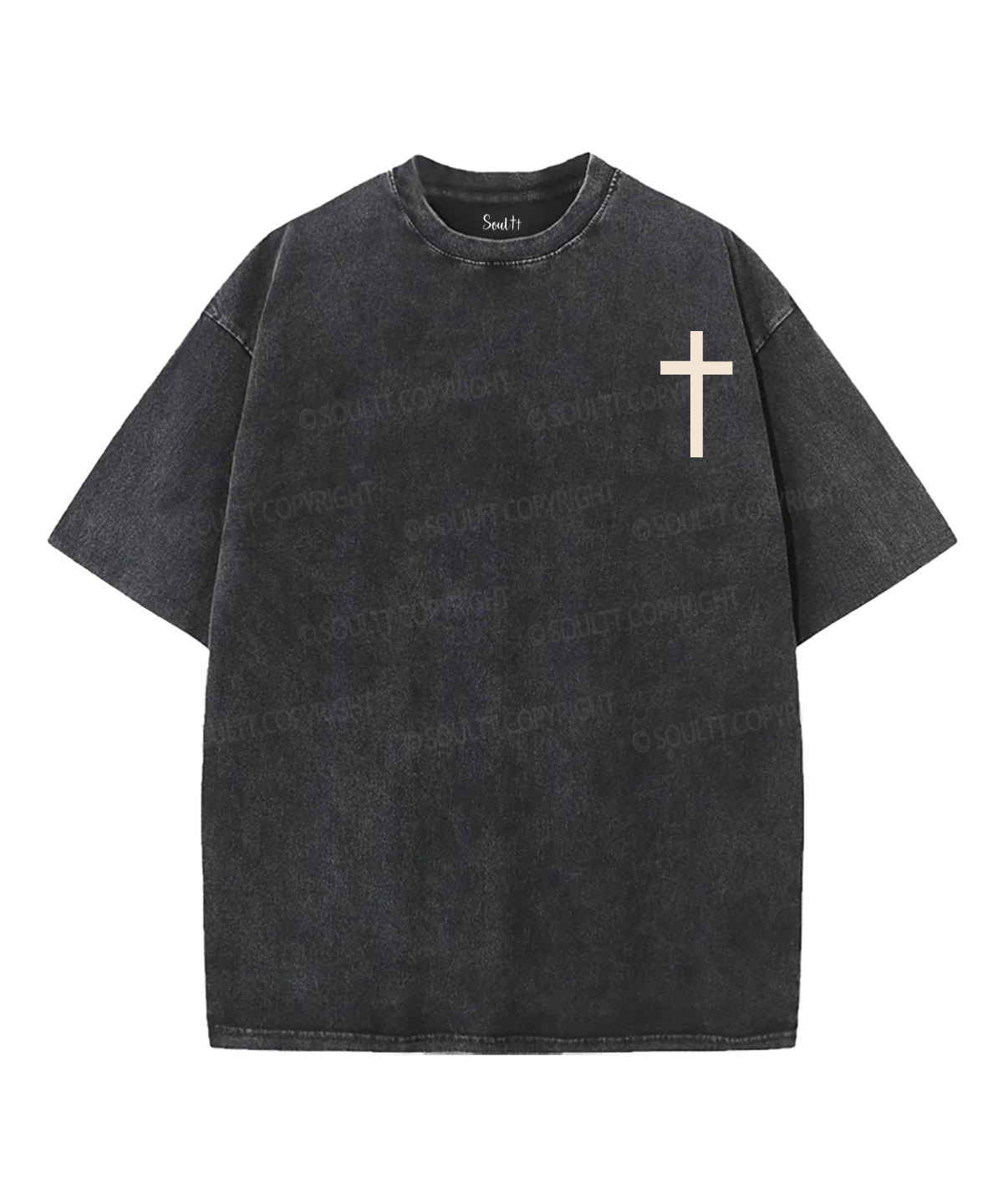 The Lamb Who Was Slain Is Risen Double Sided Unisex Washed Christian T-shirt Hoodie, Sweatshirt | CiraTrend.com (Image 2)