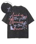 Land Of The Free Double Sided Unisex Washed Christian T-shirt Style003 Hoodie, Sweatshirt | CiraTrend.com (Image 1)
