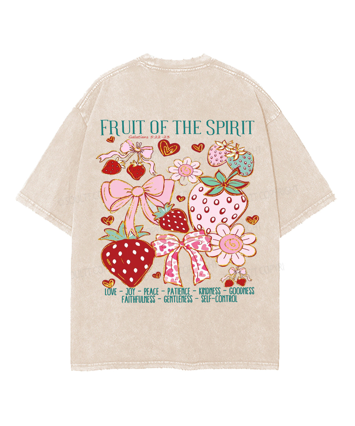 Fruit Spirit Double Sided Washed Christian Style031 T-Shirts, Hoodie, Sweatshirt