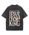 Jesus Is King Washed Christian T-shirt Hoodie, Sweatshirt | CiraTrend.com (Image 1)