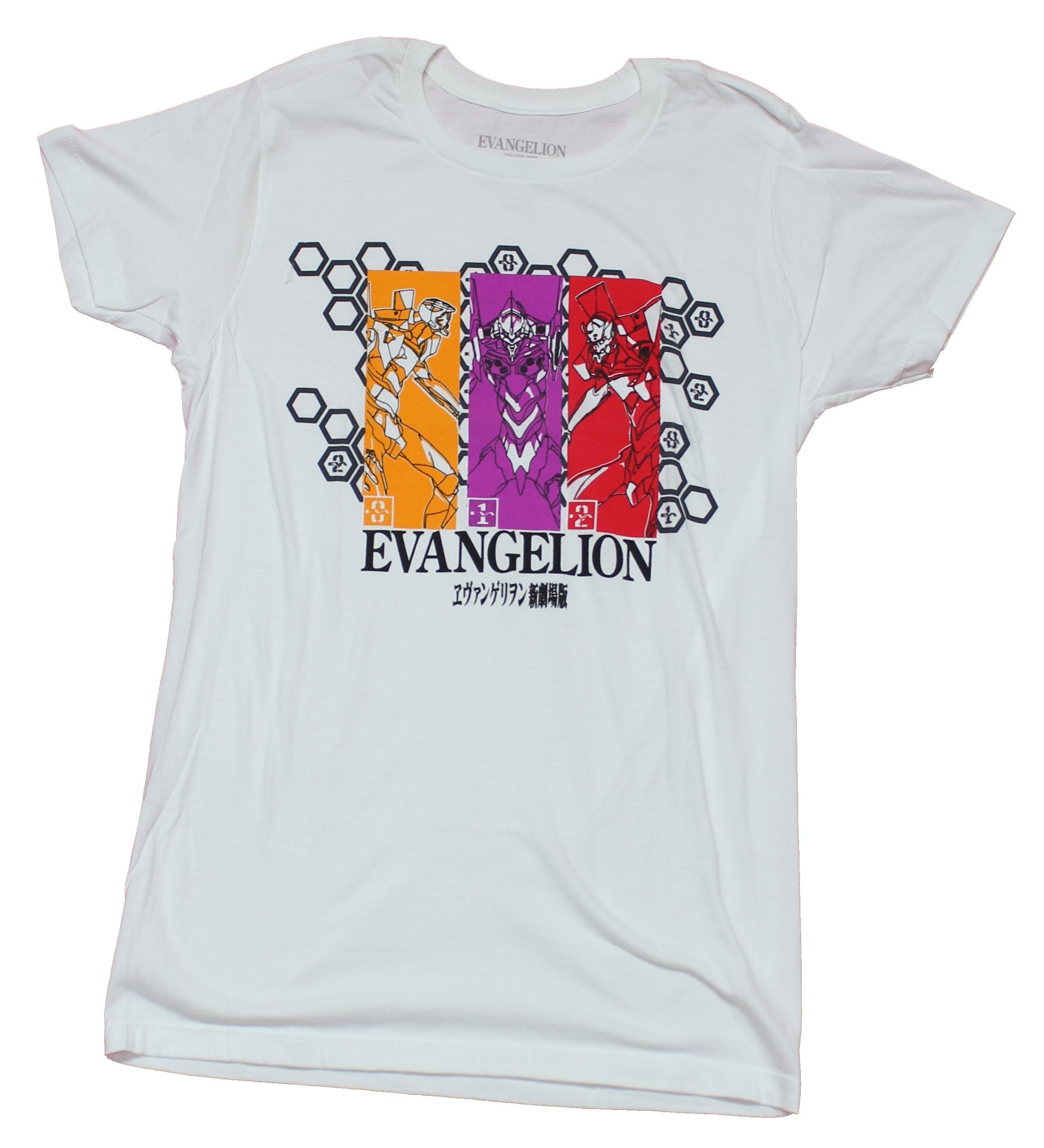 Evangelion Mens T-Shirt - Pink Cityscape Logo Image Hoodie, Sweatshirt | CiraTrend.com