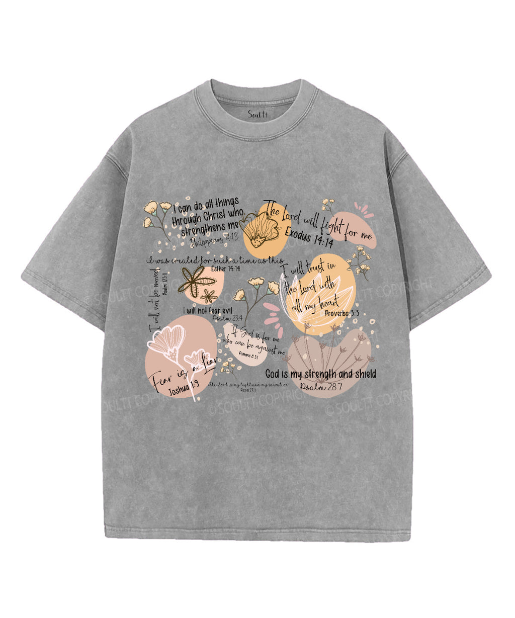 The Lord Will Fight For Me Washed Christian T-shirt Hoodie, Sweatshirt | CiraTrend.com (Image 4)