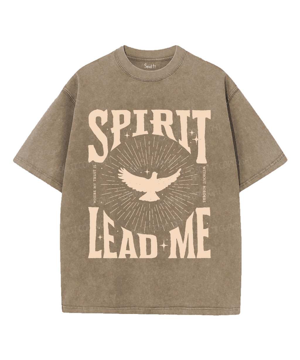 Spirit Lead Me Unisex Washed Christian T-shirt Style001 Hoodie, Sweatshirt | CiraTrend.com (Image 1)