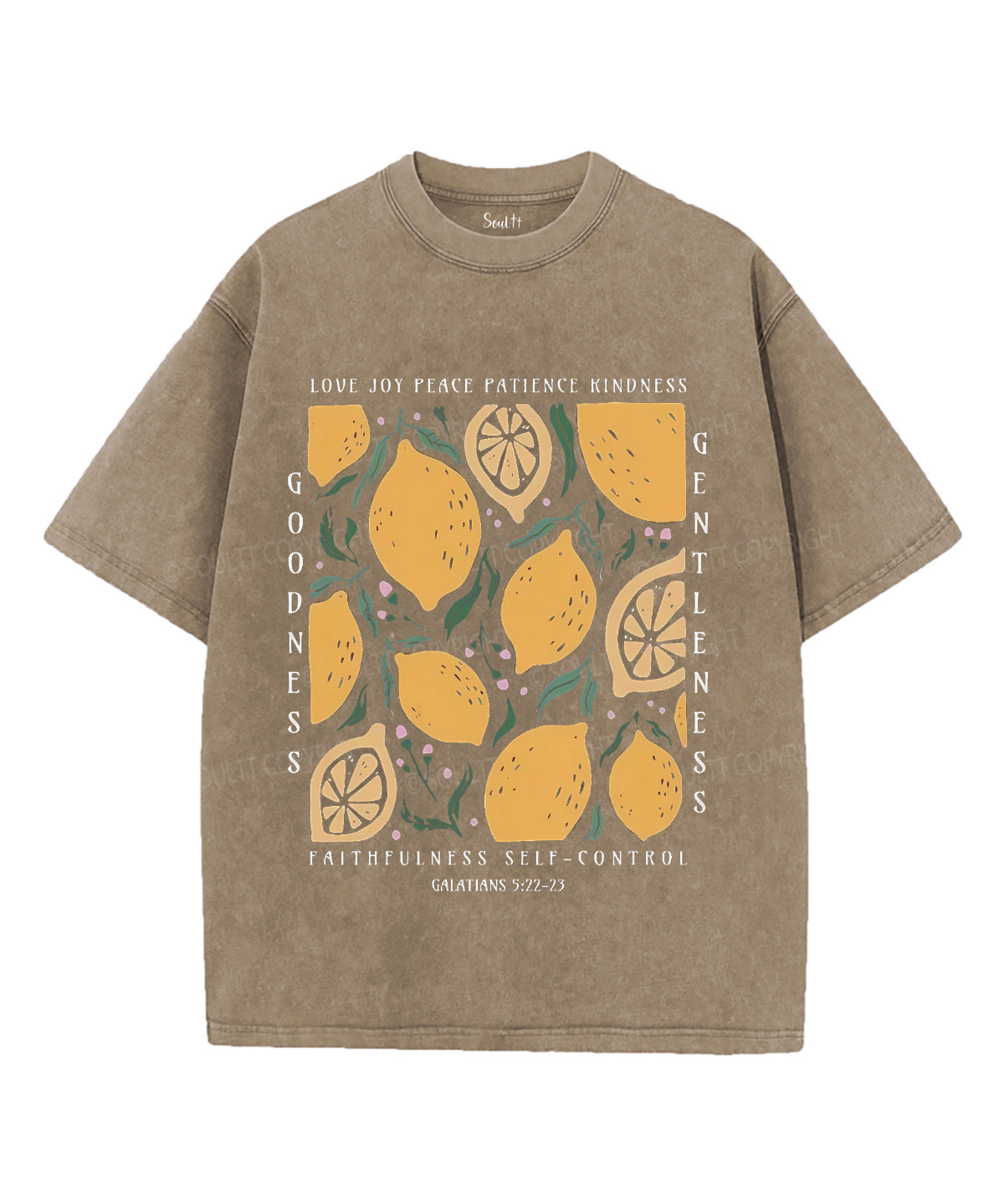 Love Joy Peace Patience Kindness Unisex Washed Christian T-shirt Hoodie, Sweatshirt | CiraTrend.com (Image 5)