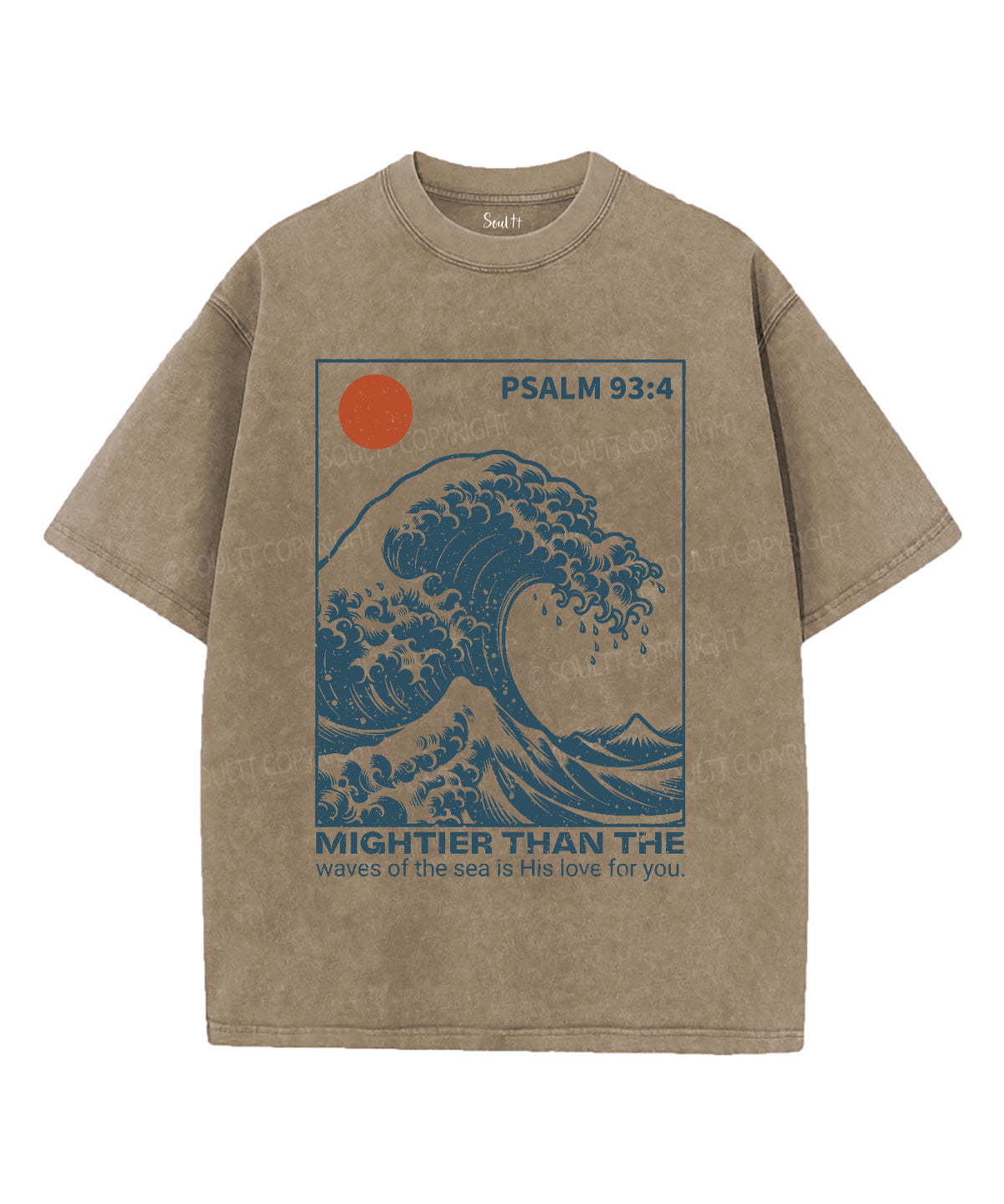 Mightier Than The Waves Unisex Washed Christian T-shirt Style001 Hoodie, Sweatshirt | CiraTrend.com (Image 5)