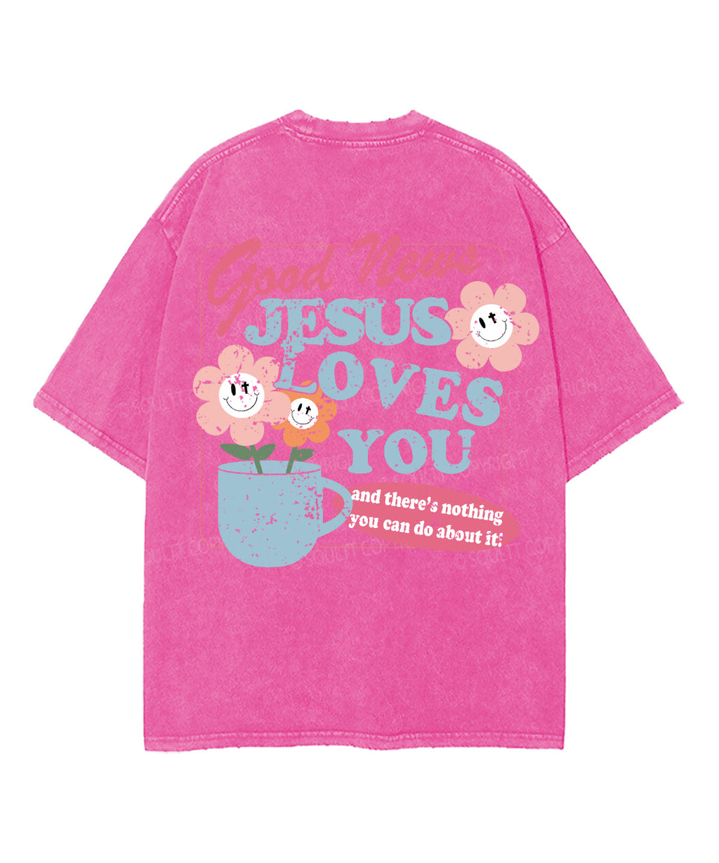 Jesus Love You Double Sided Washed Christian T-shirt Hoodie, Sweatshirt | CiraTrend.com (Image 5)