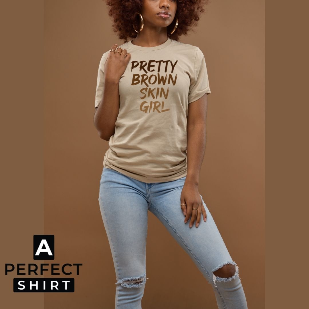 Pretty Brown Skin Girl T-Shirt Hoodie, Sweatshirt | CiraTrend.com (Image 2)