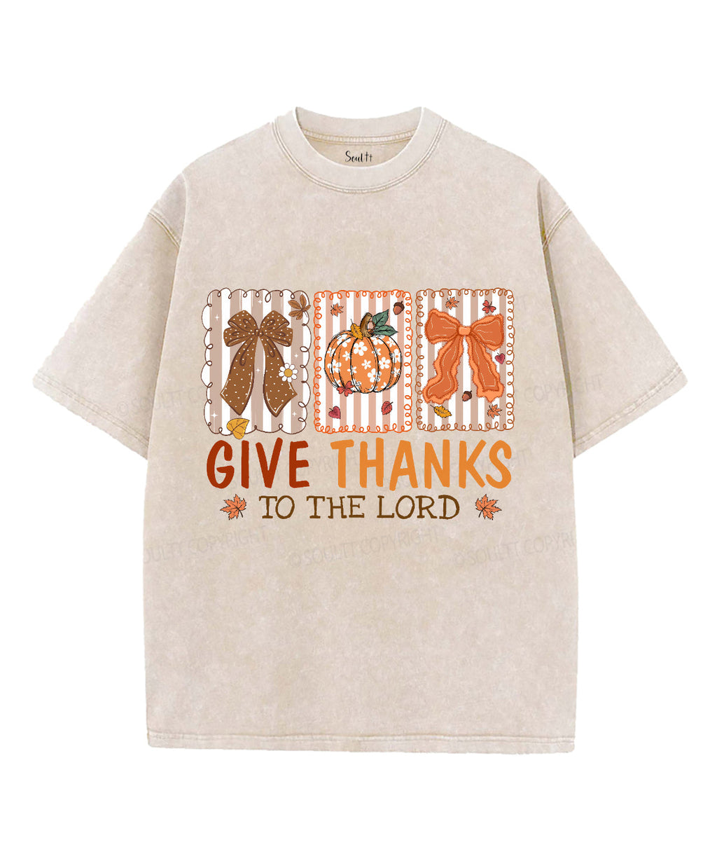 Give Thanks To The Lord Unisex Washed Christian T-shirt Style001 Hoodie, Sweatshirt | CiraTrend.com (Image 4)