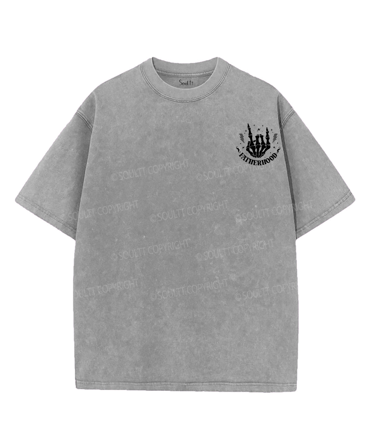 Fatherhood Double Sided Unisex Washed Christian T-shirt Hoodie, Sweatshirt | CiraTrend.com (Image 4)